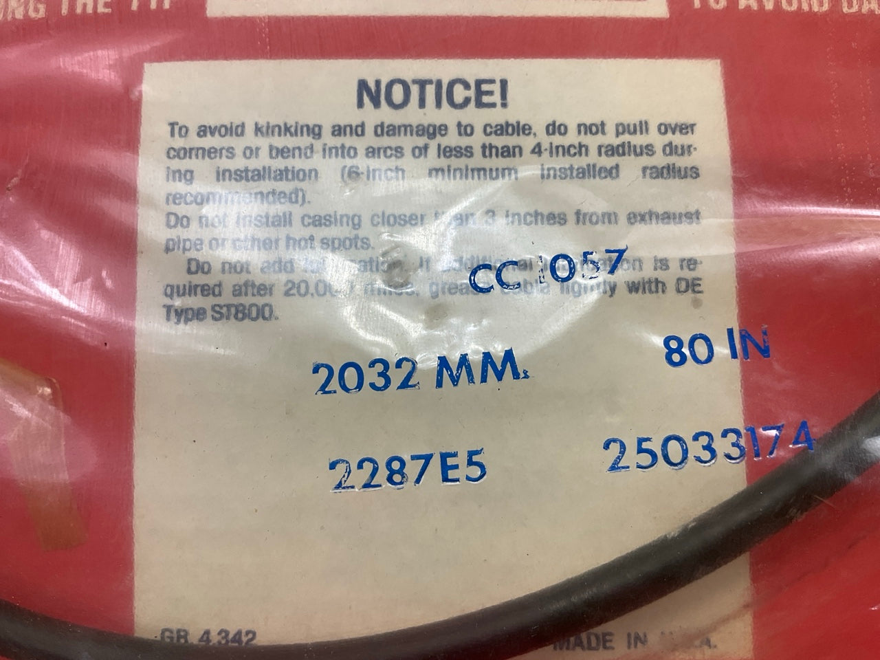 Acdelco CC1057 Speedometer Cable - 25033174