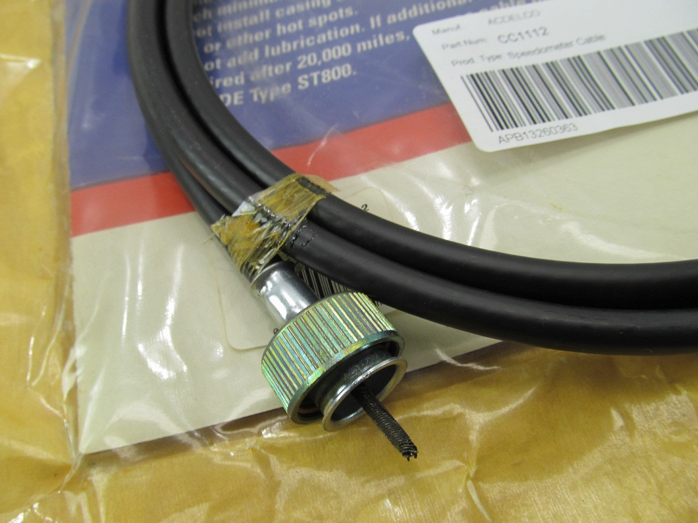 NOS Acdelco CC1112 Speedometer Cable OEM GM 25033510 113.75'' (113-3/4'')