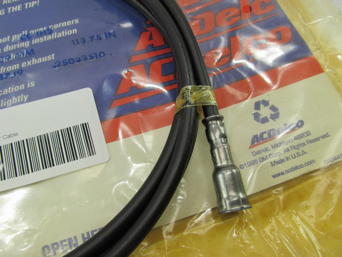 NOS Acdelco CC1112 Speedometer Cable OEM GM 25033510 113.75'' (113-3/4'')