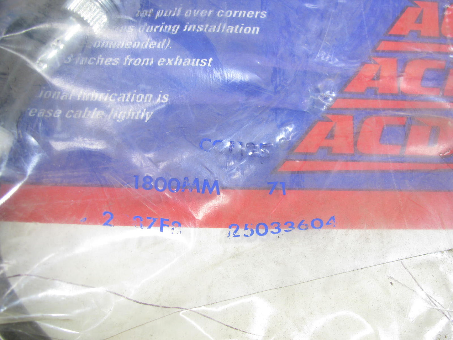 NOS Acdelco CC1125 Speedometer Cable - 1969-1977 Corvette - 71'' Long 25033604