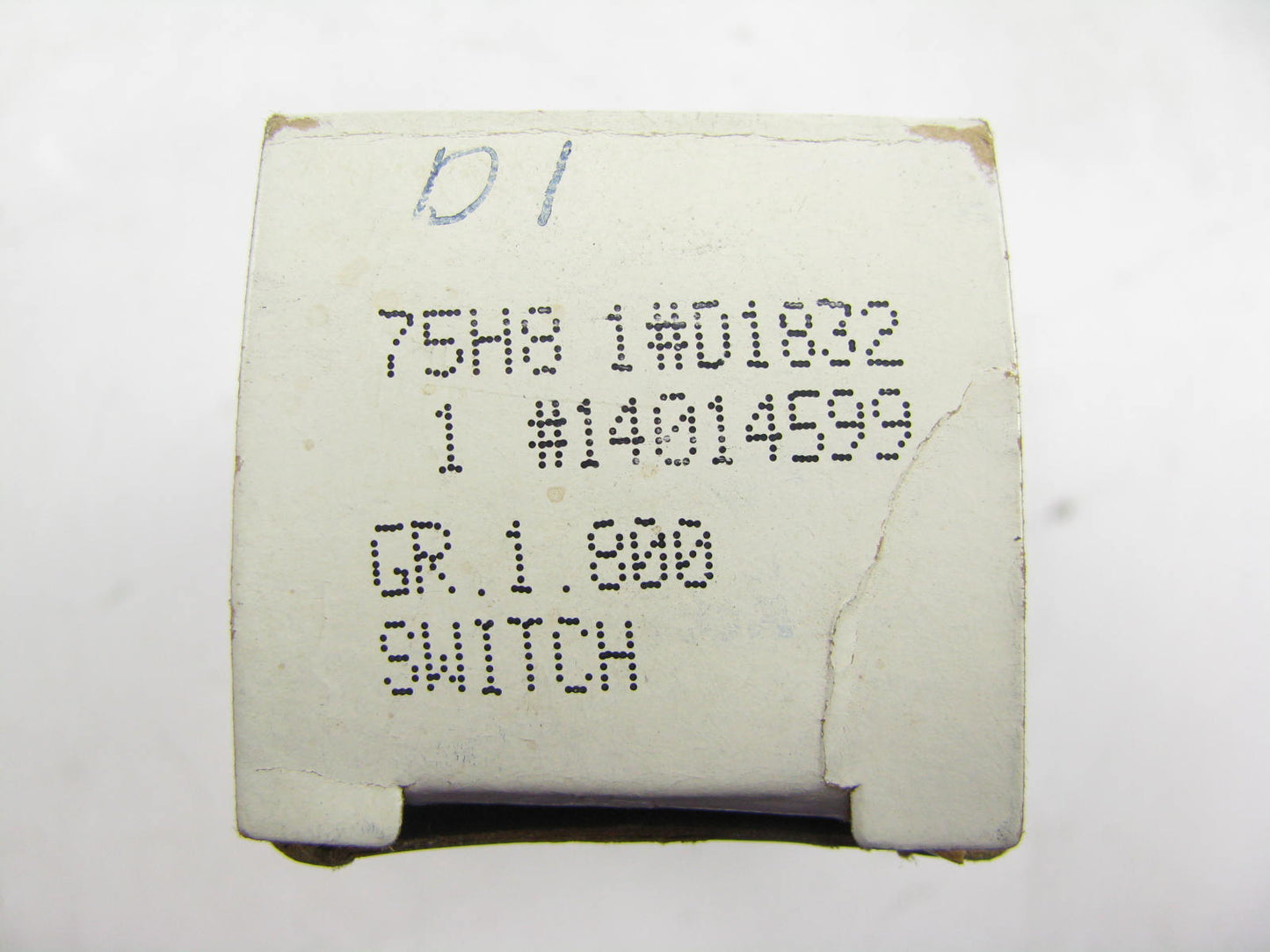 NEW GENUINE AcDelco D-1832 Engine Oil Pressure Switch - 14014599