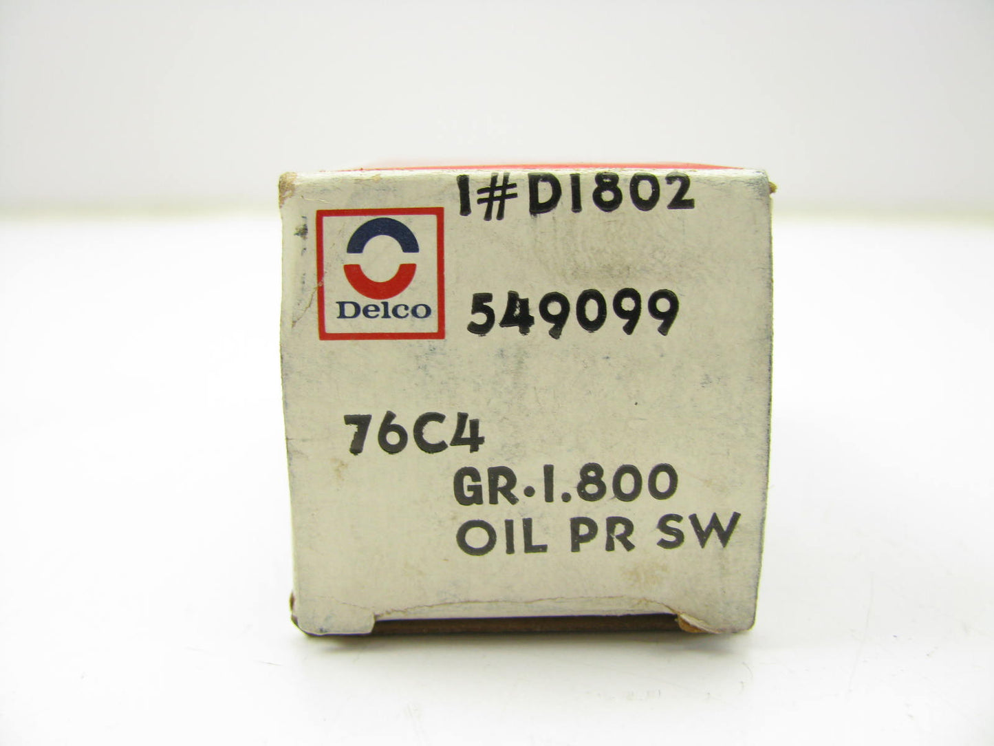 NOS Acdelco D1802 Engine Oil Pressure Switch OEM GM 549099