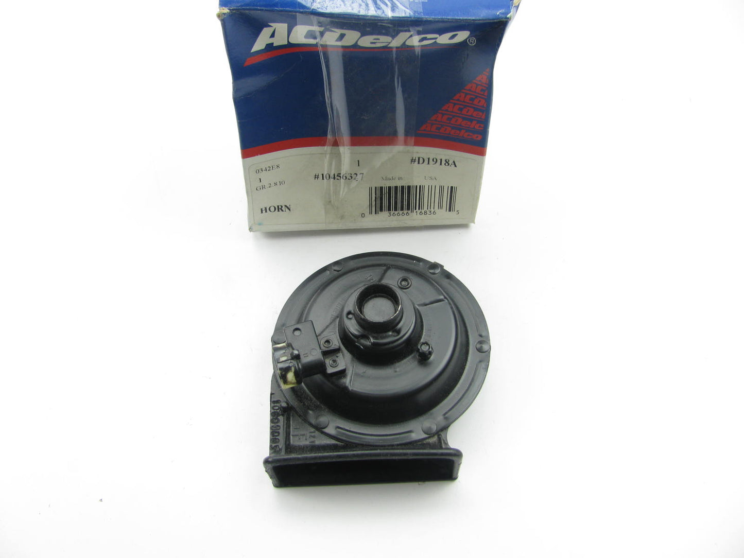 NEW GENUINE Acdelco D1918A Low Note Horn OEM GM # 10456327