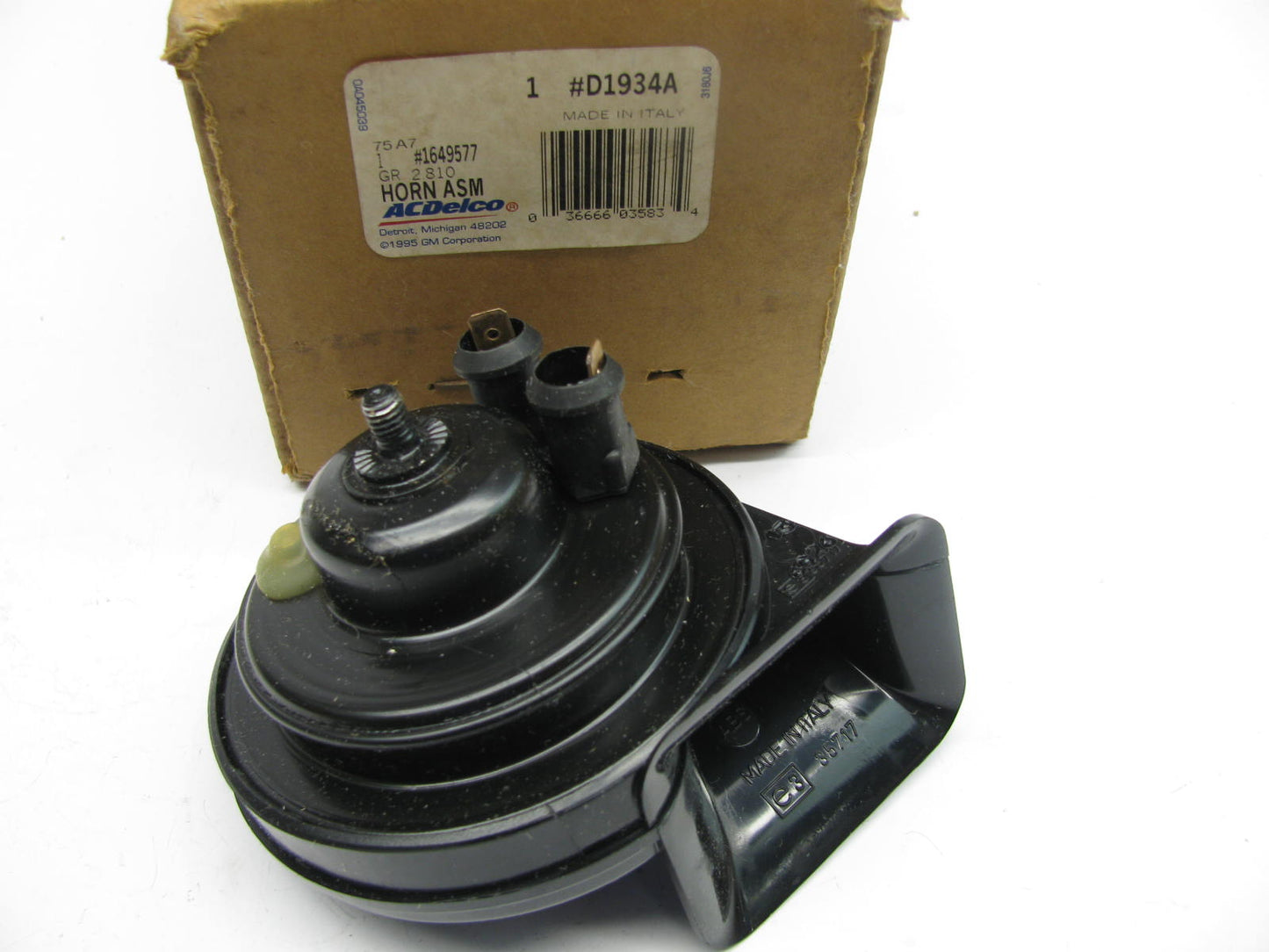 NEW GENUINE OEM Acdelco D1934A HIGH Horn 510hz 1987-1990 Cadillac Allante