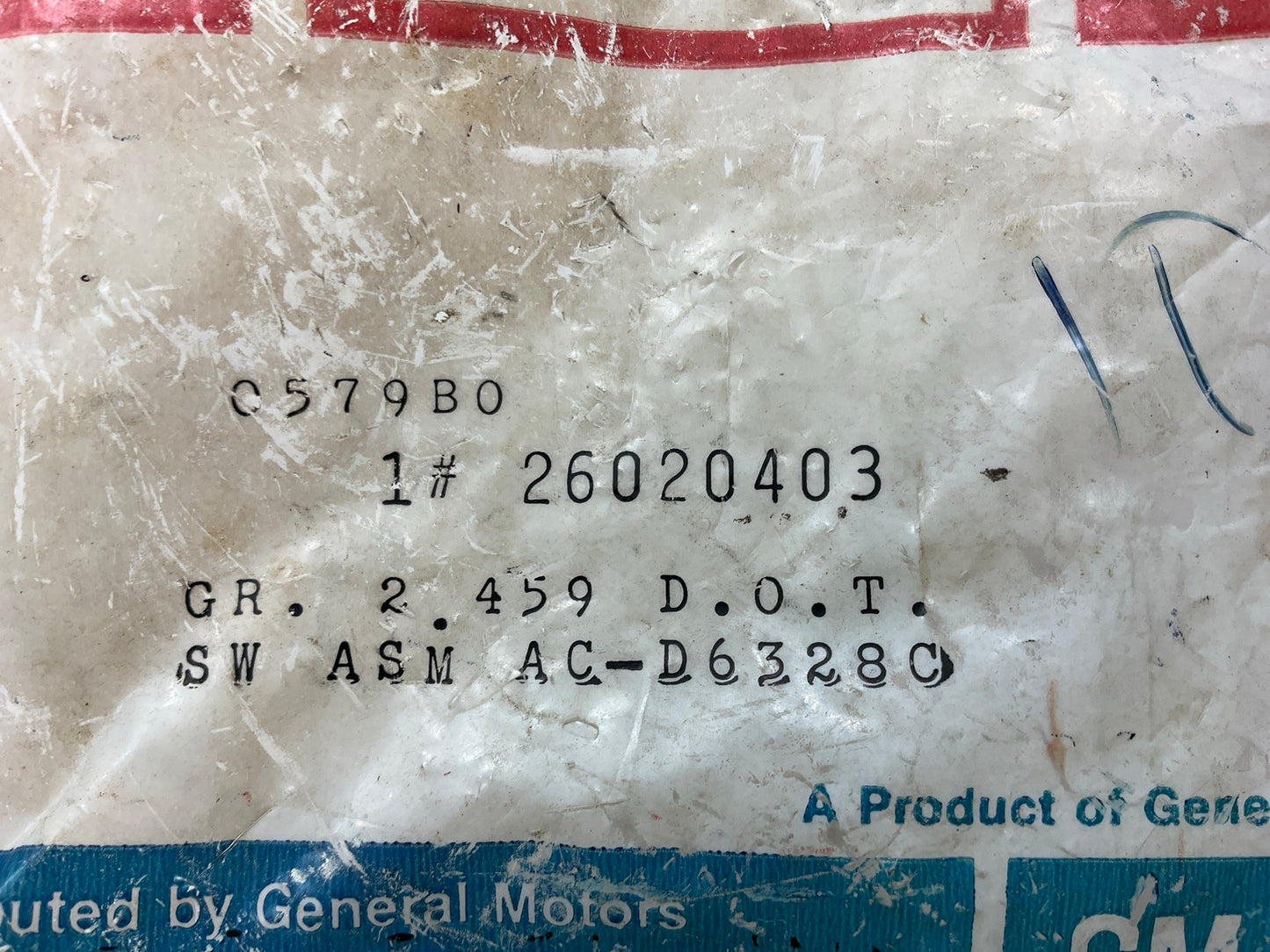 NOS OEM Acdelco D6328C Windshield Wiper And Washer Switch (with Pulse Wipers)