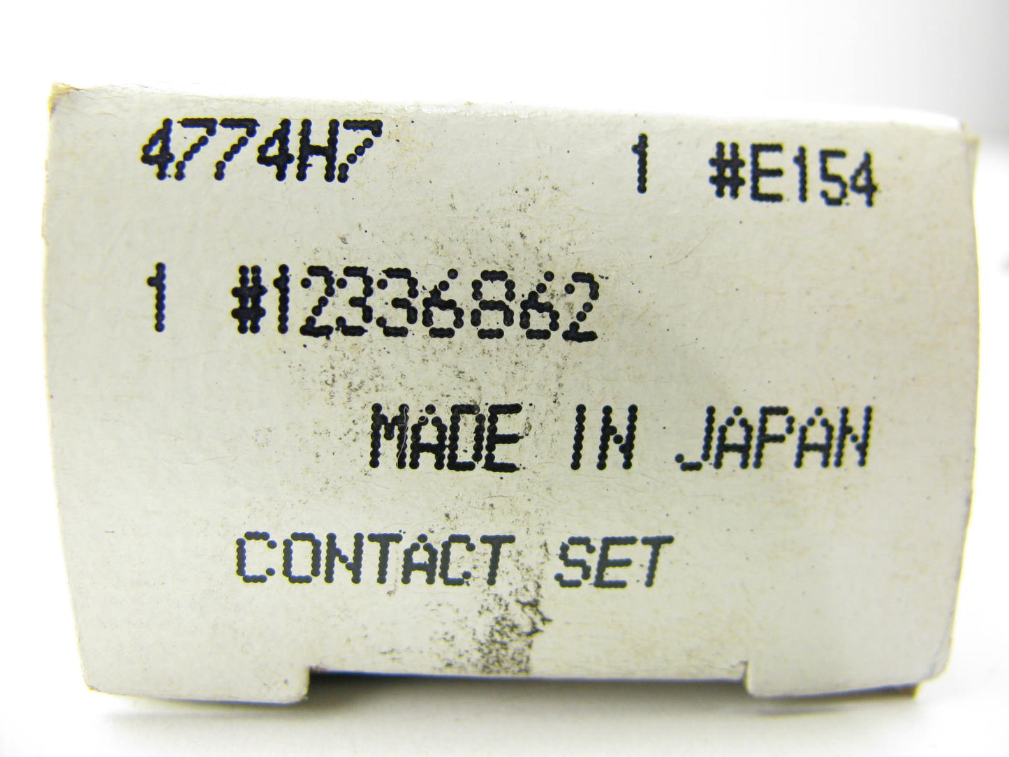 Acdelco E154 Distributor Ignition Points Contact Set 12336862