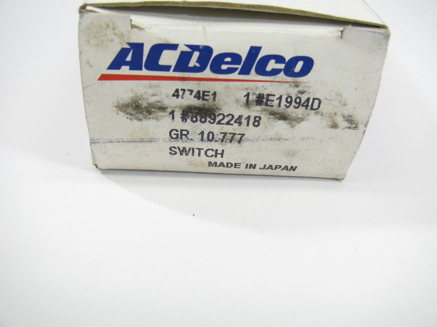 Acdelco E1994D Rear Right Power Window Switch For 1983-1984 Toyota Camry