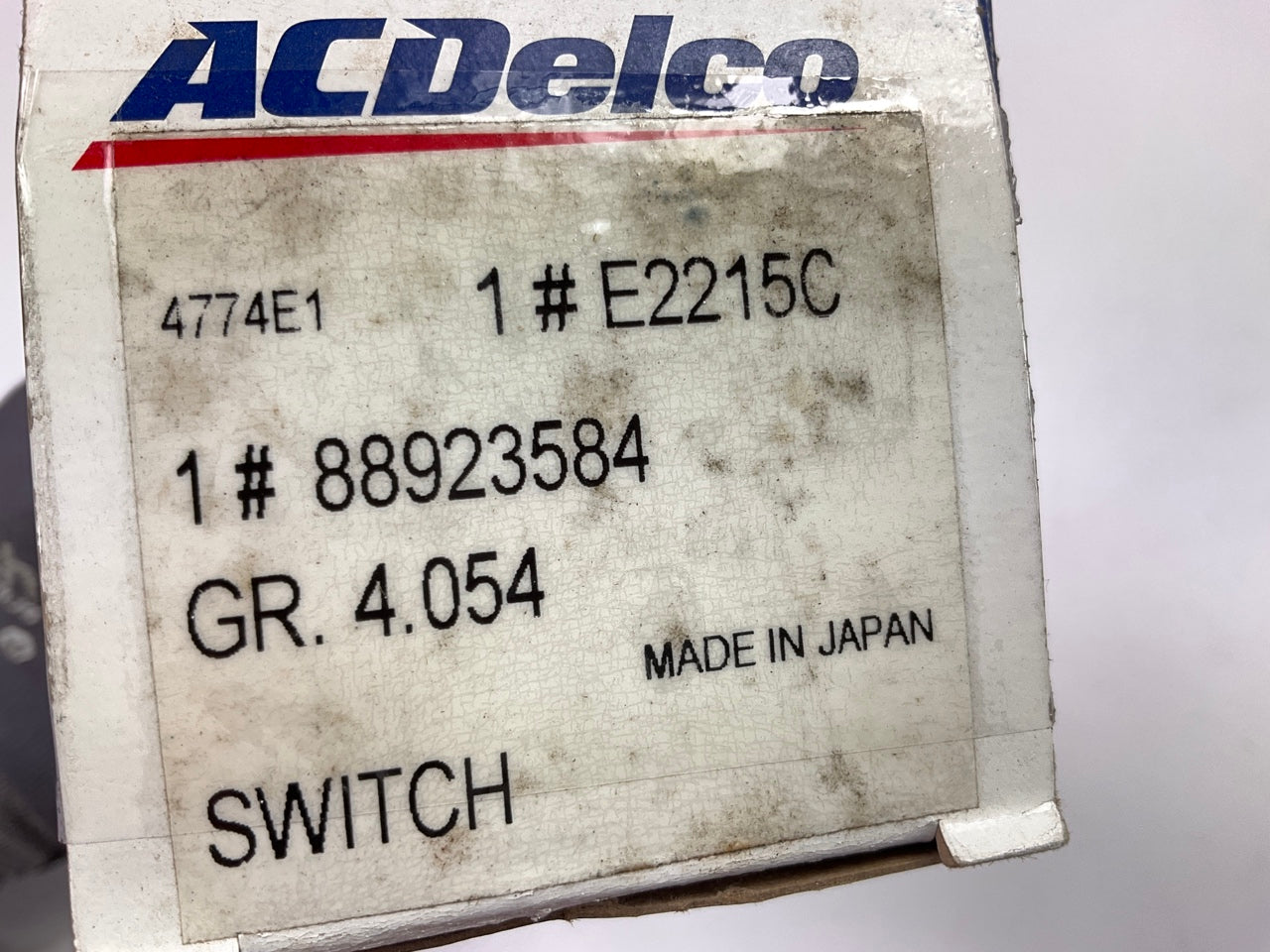 Acdelco E2215C Neutral Safety Switch For 1988-1989 Acura Integra 1.6L I4 AT