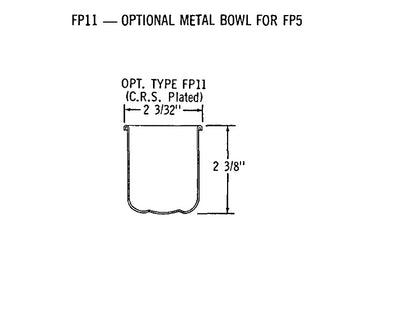 Acdelco FP11 Optional Carburetor Sediment Fuel Filter Metal Bowl WITHOUT GASKET