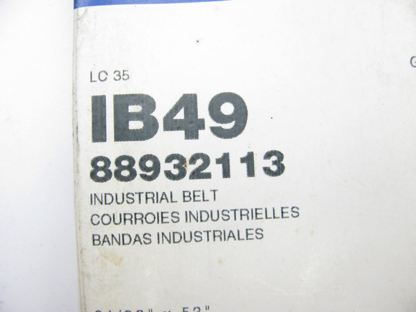 Acdelco IB49 Industrial Accessory Drive Belt - 21/32'' X 52''