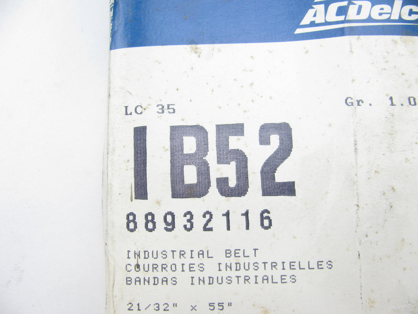 Acdelco IB52 Industrial Accessory Drive Belt - 21/32'' X 55''