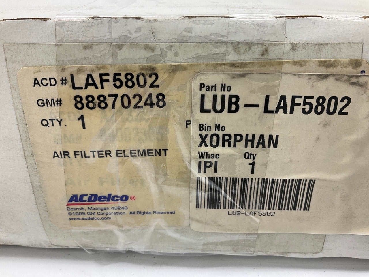 Acdelco LAF5802 Air Filter Replaces KOHLER 2408303, WIX 42444