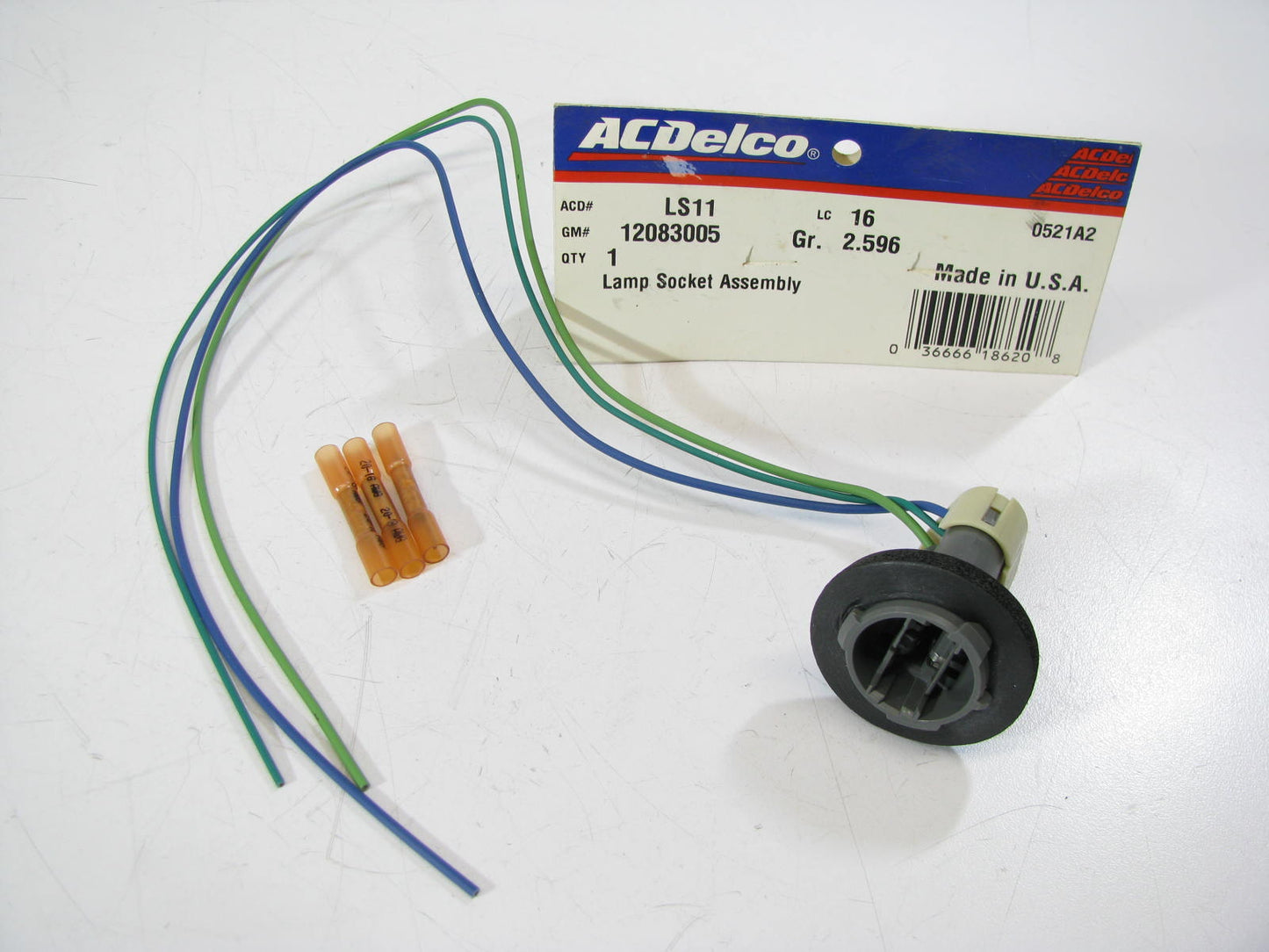 Acdelco LS11 Turn Signal / Park / Stop / Tail Light Socket - 12083005