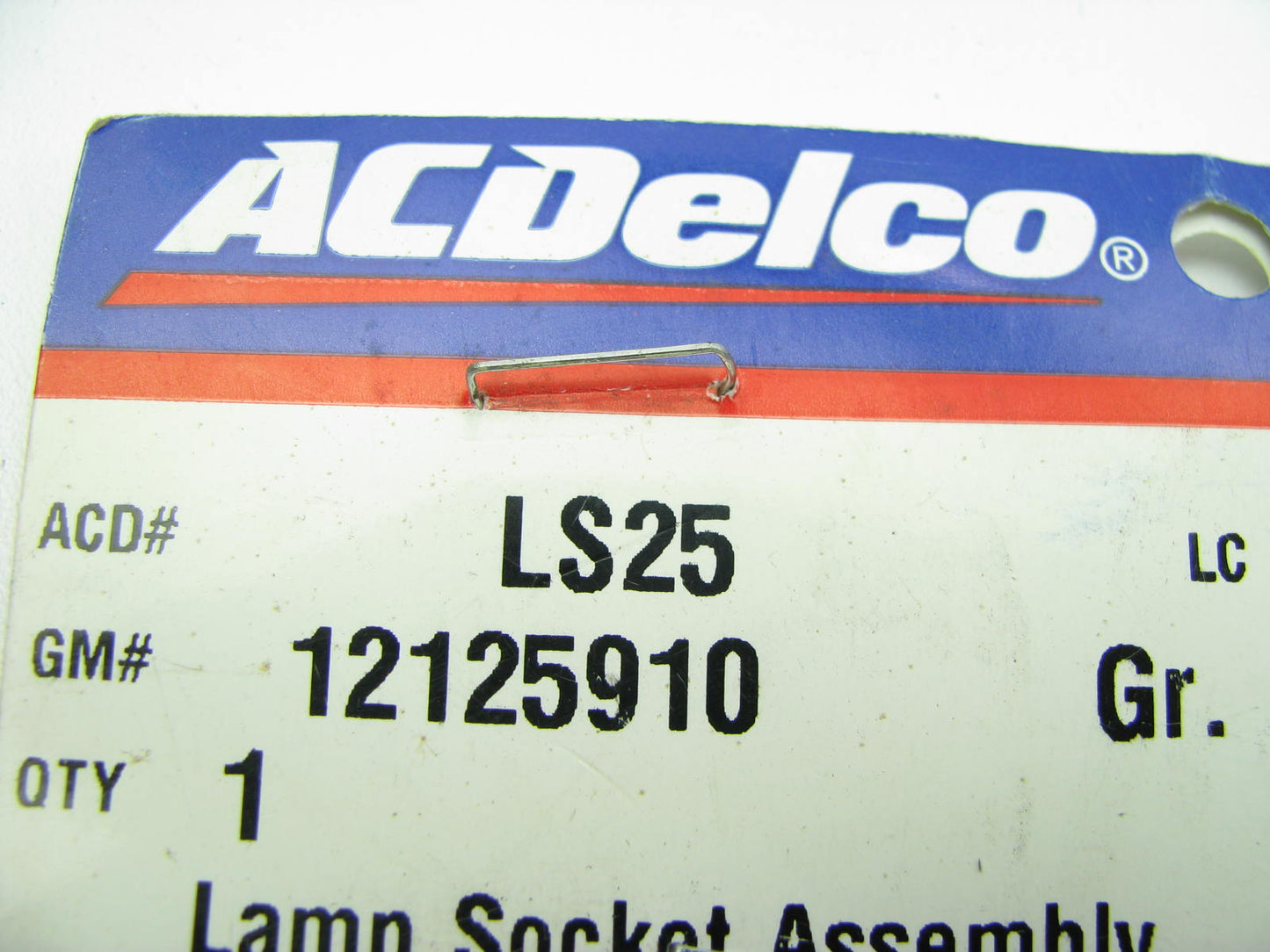 Acdelco LS25 Parking Brake Warning Lamp Socket - 12125910