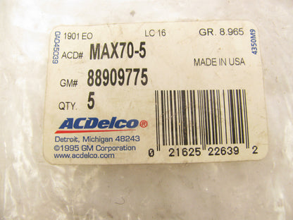 (5) ACDelco MAX70 Maxi Blade Fuse 70 AMP FUSE; TAN