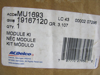 Acdelco MU1693 Electric Fuel Pump And Sender 2006-2008 Express Savana Diesel