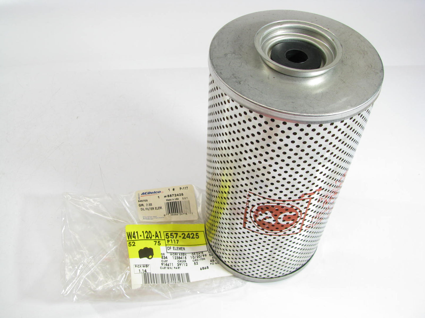 Acdelco P117 Oil Filter Replaces C31P 51503 L40050 LP2210 LF106 LF504 P550117