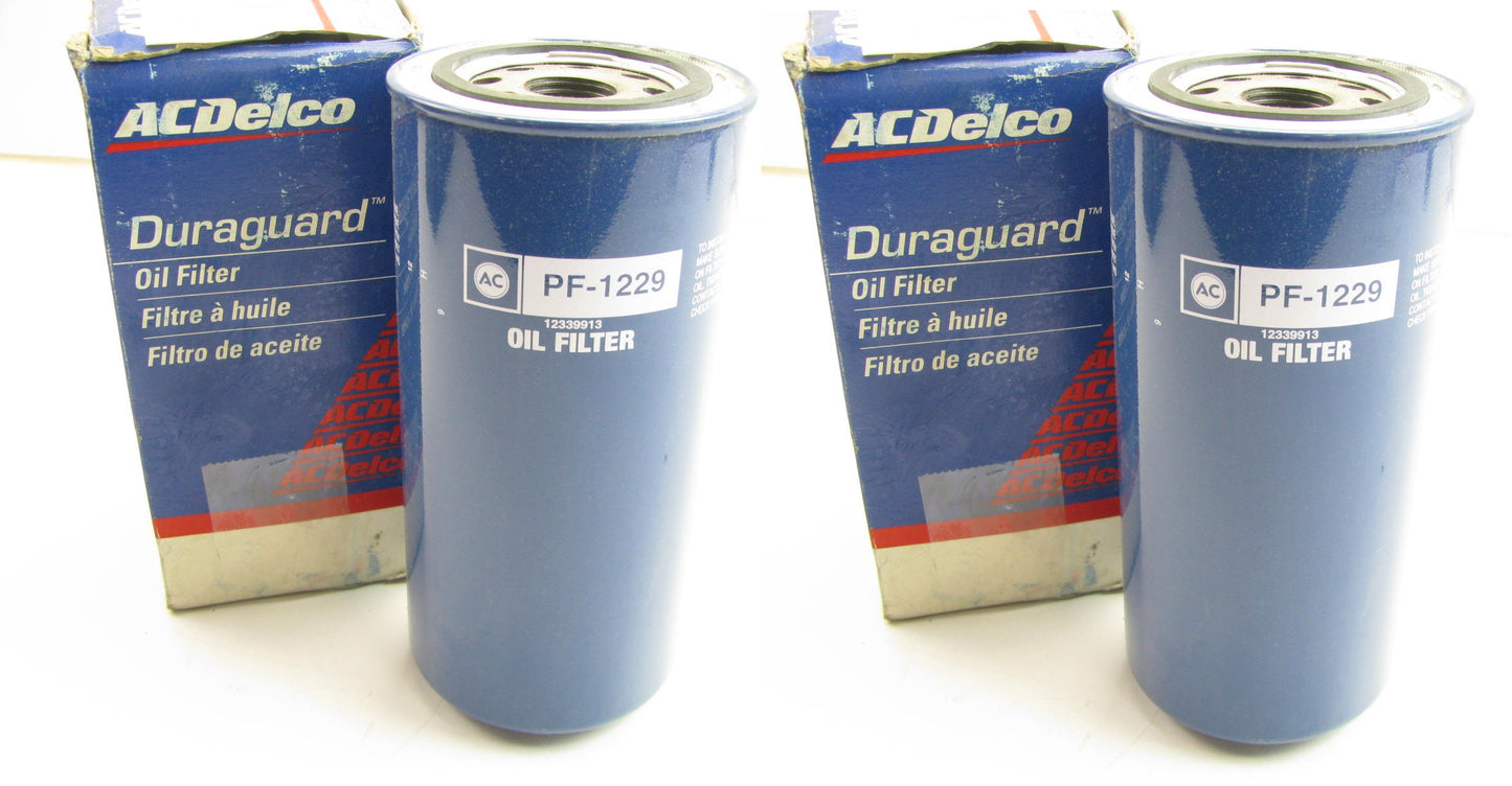 (2) Acdelco PF1229 Engine Oil Filters Replaces PH39 51789 L40088 PH675 LF361