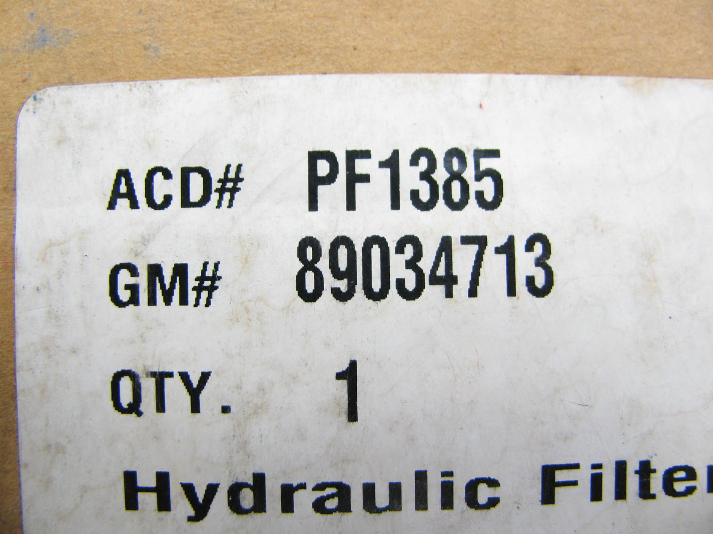 NEW Acdelco PF1385 Hydraulic Oil Filter Replaces LP560HE 57597 PT9418 89034713