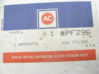 Acdelco PF295 Hydraulic Oil Filter Interchange Fram CH155PL 5579770 LF-3610