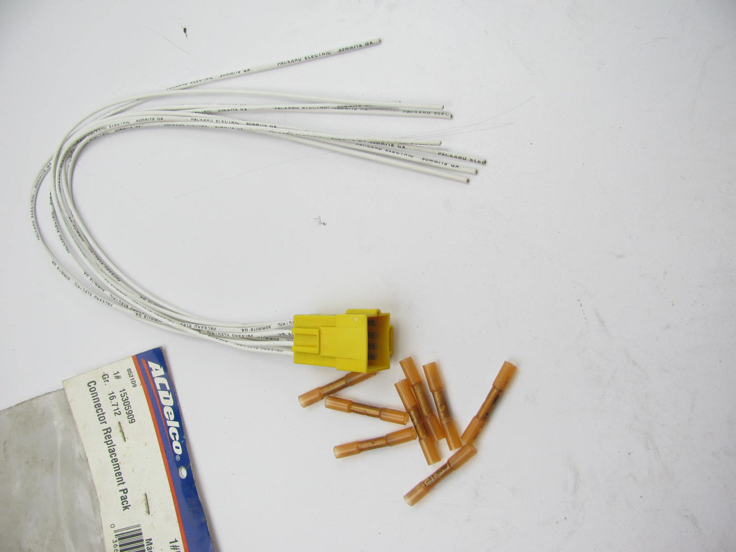 Acdelco PT1089 SRS Wiring Harness Connector Pigtail - OEM GM 15305909