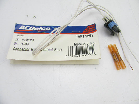 NEW Acdelco PT1299 Multi-Purpose 2-Way Wire Harness Connector 15306138