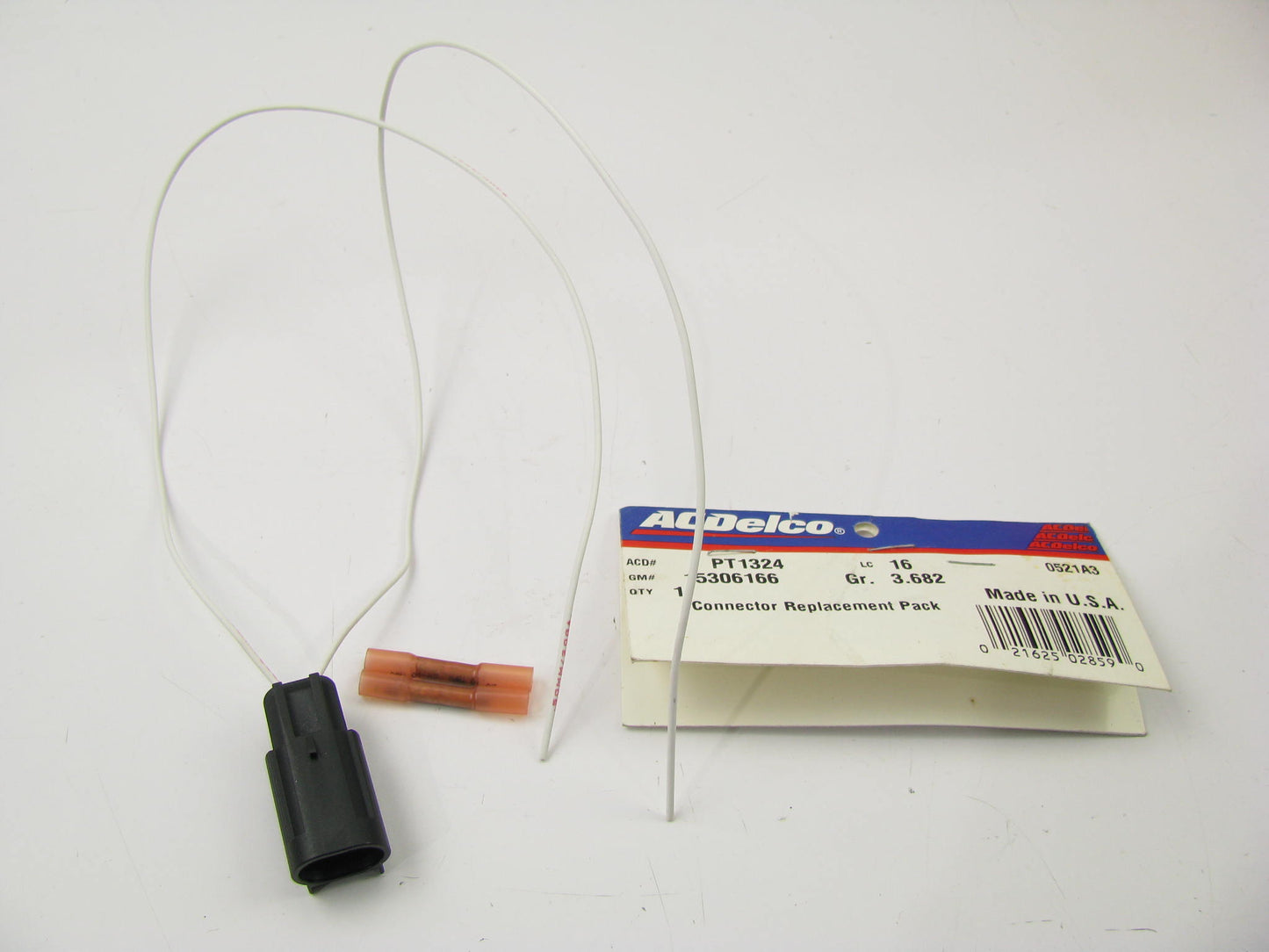 Acdelco PT1324 ABS Wheel Speed Sensor Connector - 15306166