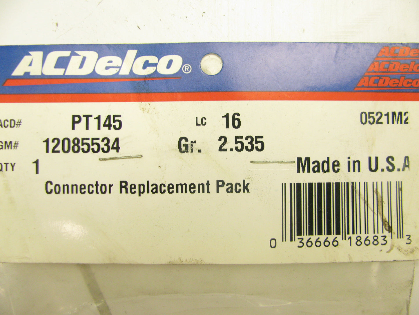 Acdelco PT145 Air Suspension Compressor Motor Connector