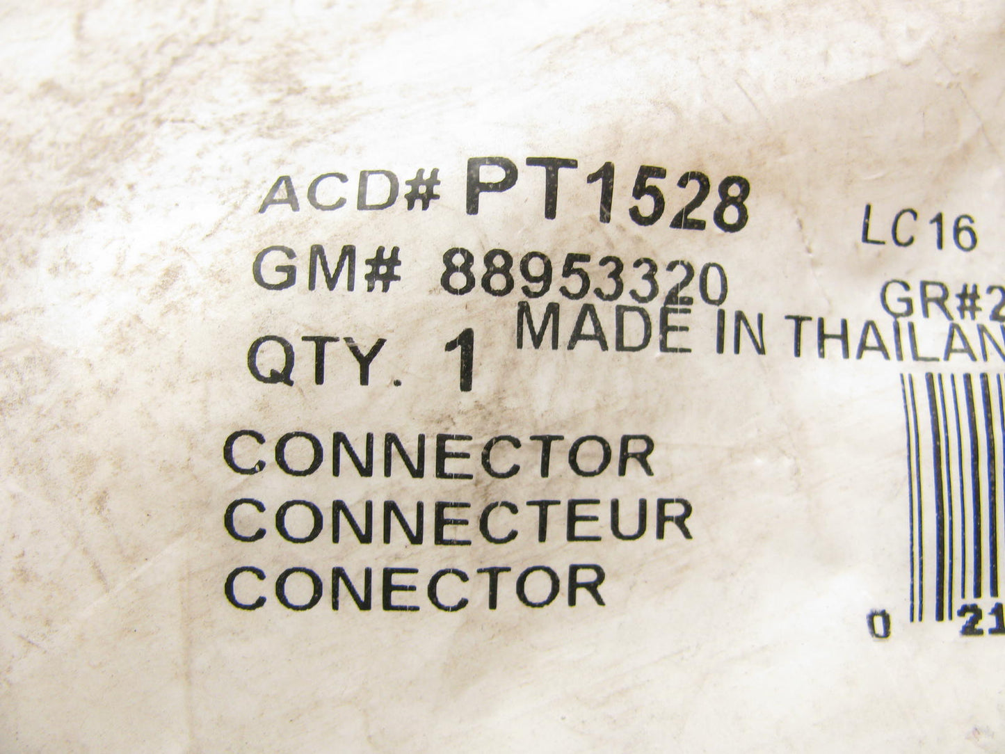 Acdelco PT1528 Ignition Control Module Connector 2003-2005 Cadillac CTS 2005 STS