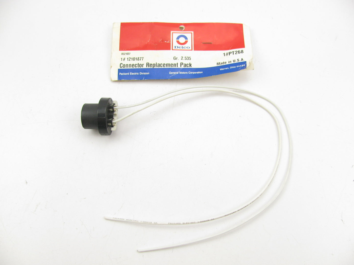 Acdelco PT268 Fog Light Fog Lamp Wire Harness Pigtail Connector