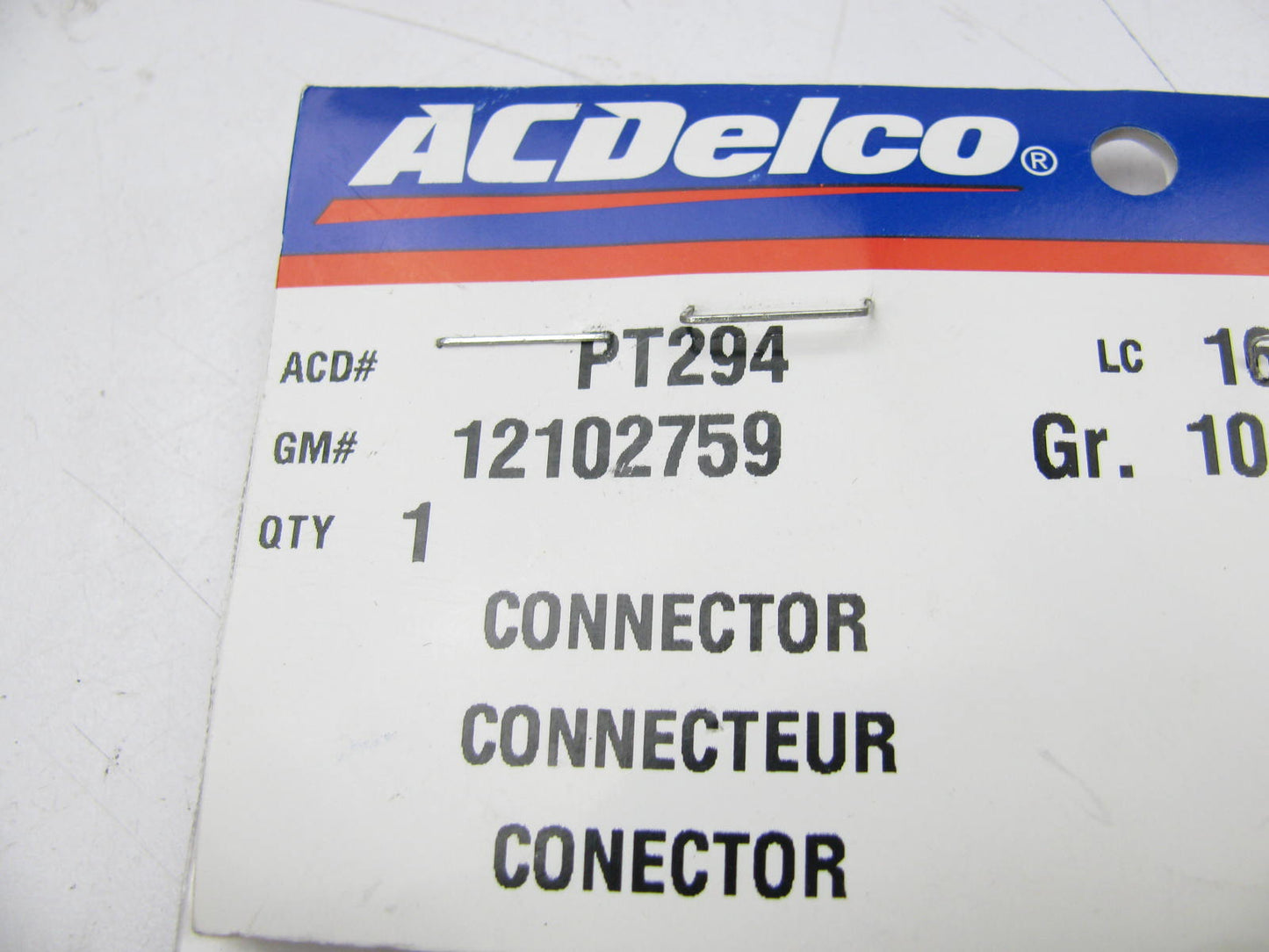 NEW GENUINE Acdelco PT294 Multi-Purpose 3 Way F Connector W/ Leads