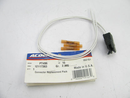 NEW GENUINE Acdelco PT496 3-Way Multi-Purpose Wire Harness Connector 12117363