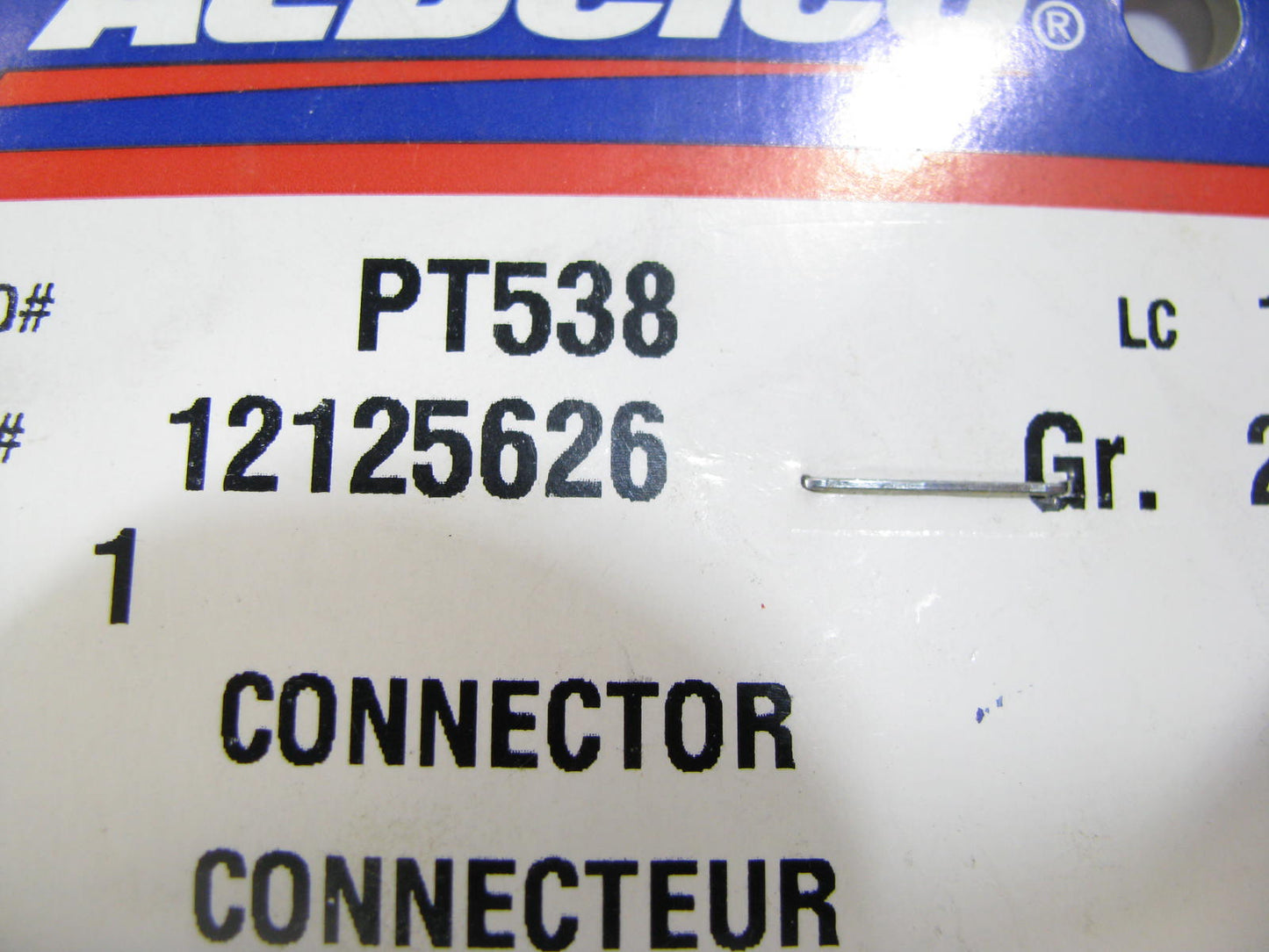 Acdelco PT538 8-Way  Interior Dome Lamp Connector - 12125626