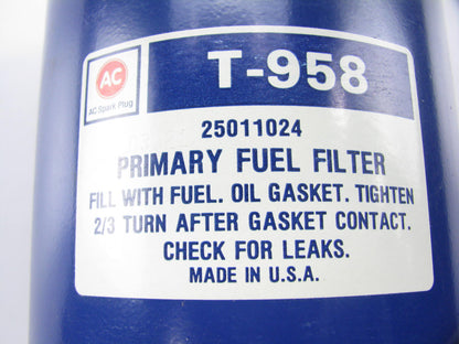 ACDelco T-958 Primary Diesel Fuel Filter - Detroit Diesel 12V71