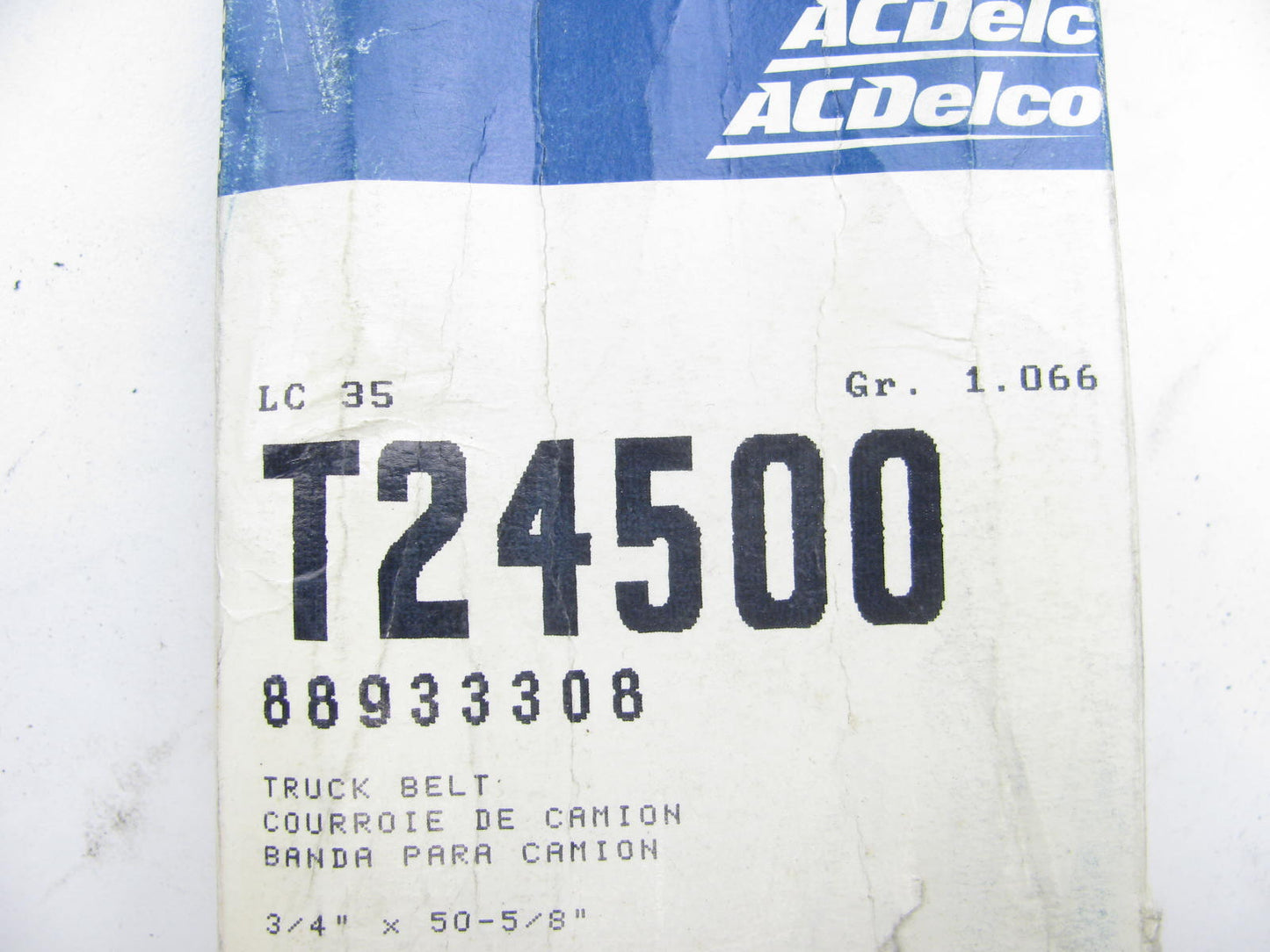 Acdelco T24500 Accessory Drive Belt - 0.75'' X 50.50'' - 38 Degree