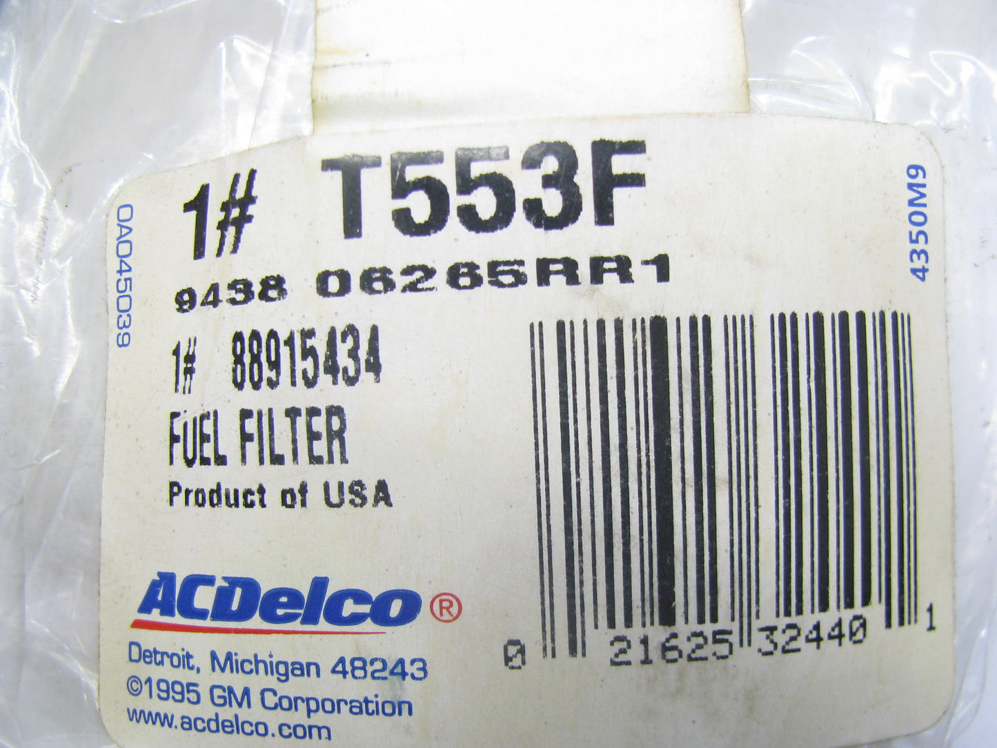(2) Acdelco T553F Fuel Filter Replaces C1174PL 33074 F60059 L274F FF944 FF4010