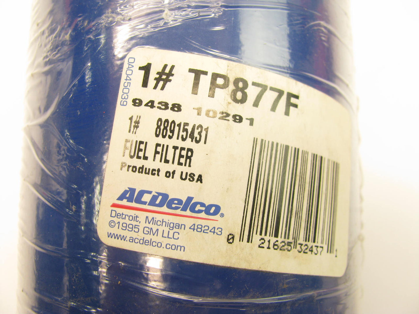 Acdelco TP877F Fuel Filter Replaces 88915431 P1104 33356 F60053 FF984 FF5245