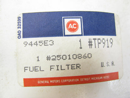 Acdelco TP919 Fuel Filter Replaces 25010860 P3318 33381 FP863F FF994 FF224