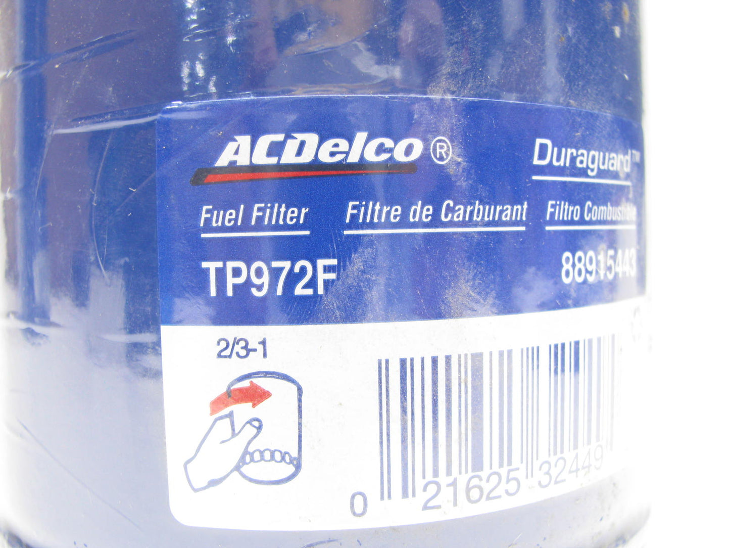 (2) Acdelco TP972F HD Primary Spin-on Fuel Filters