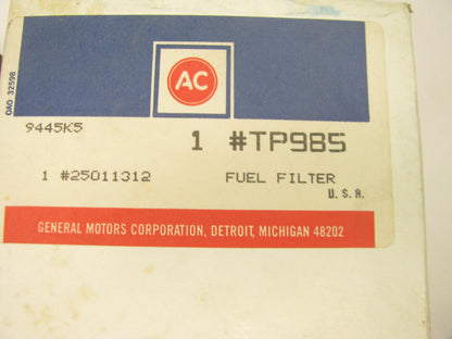 (2) Acdelco TP985 Fuel Filters - 1980-1990 Detroit Diesel 8.2L V8