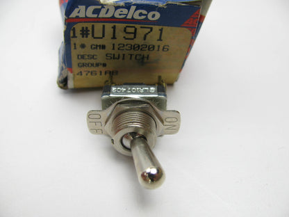 NEW GENUINE Acdelco U1971 2 Terminal Toggle Switch - 2 Position 12302016