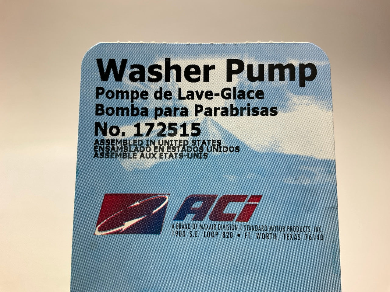 ACI 172515 Windshield Washer Pump