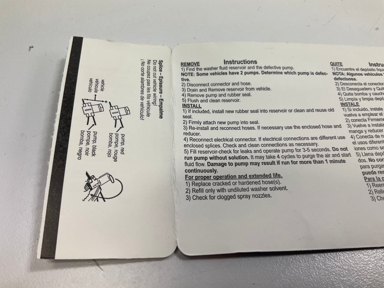 ACI 173685 Windshield Washer Pump