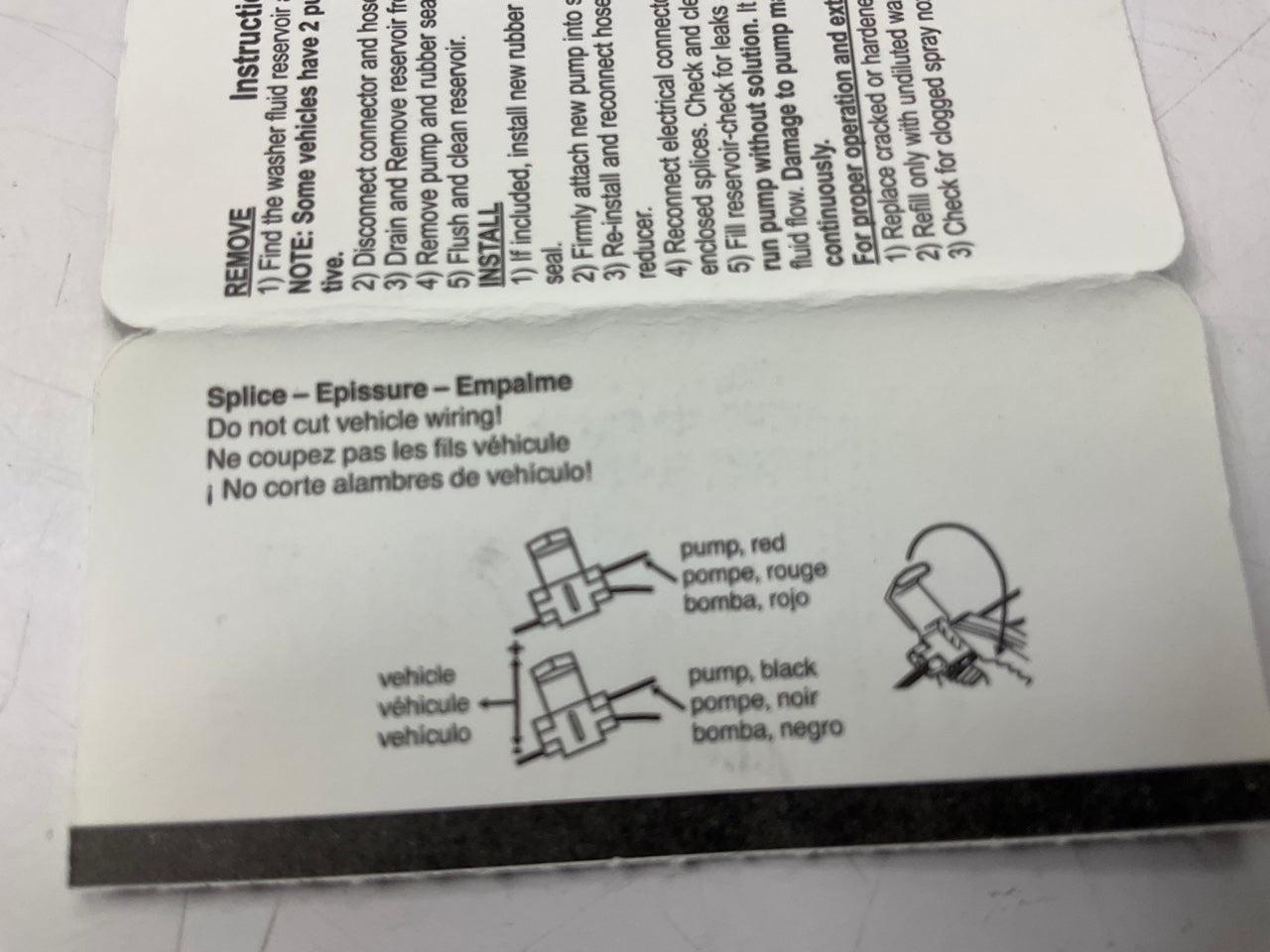 ACI 173686 Windshield Washer Pump