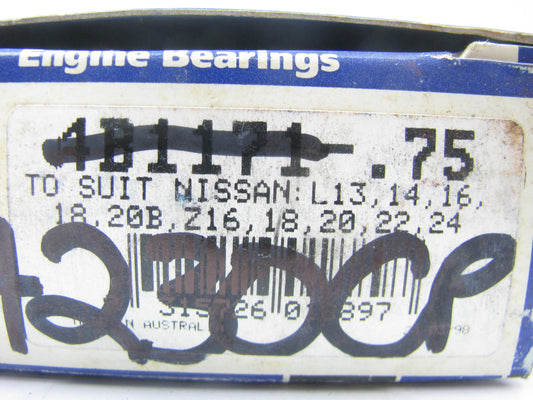 ACL 4B1171-75 Rod Bearings .75MM For 1968-1988 Nissan 1.6L 1.8L 2.0L 2.2L 2.4L