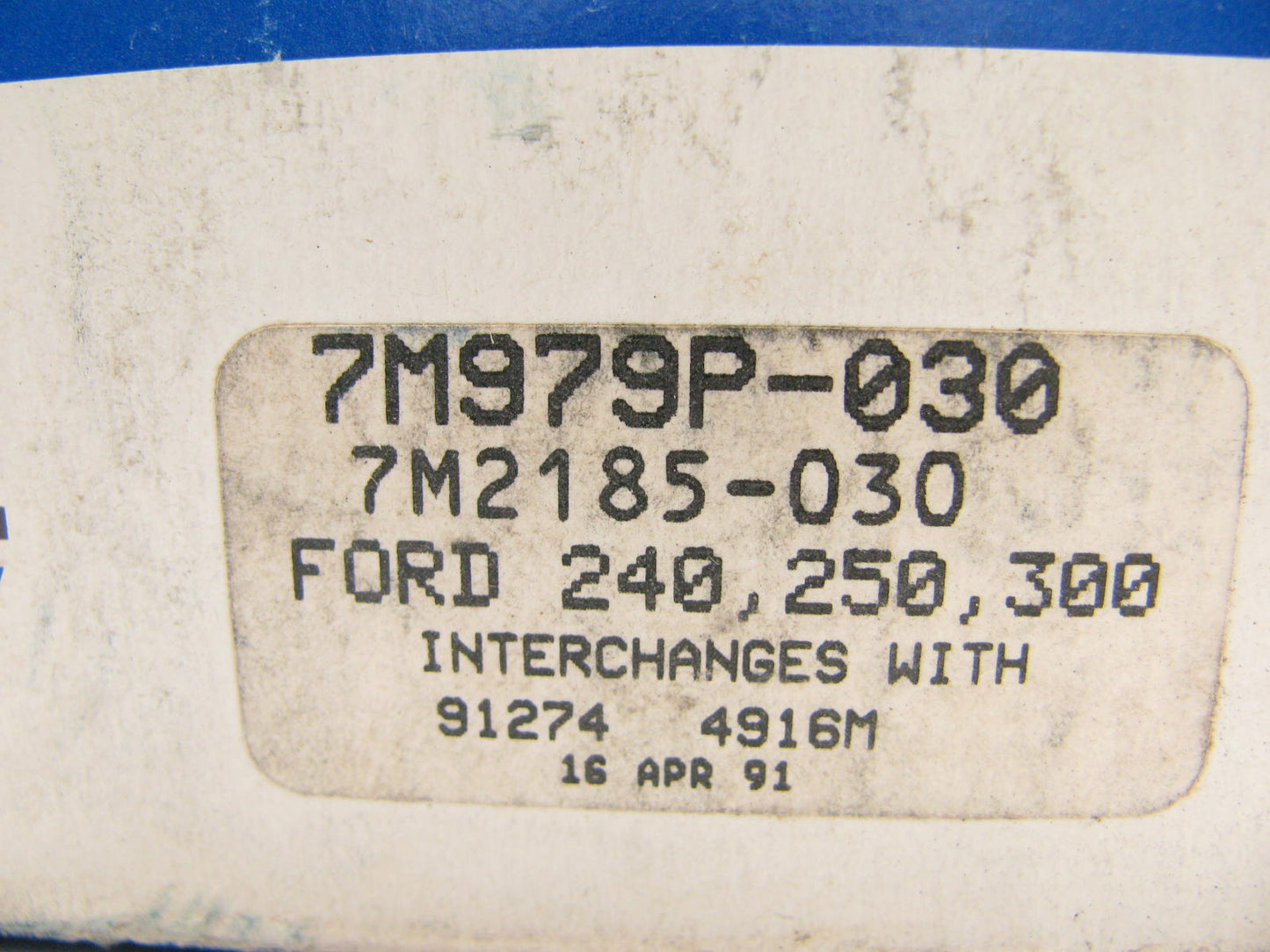 ACL 7M979P-30 Engine Main Bearings .030'' 1967-1997 Ford 240 250 300-L6