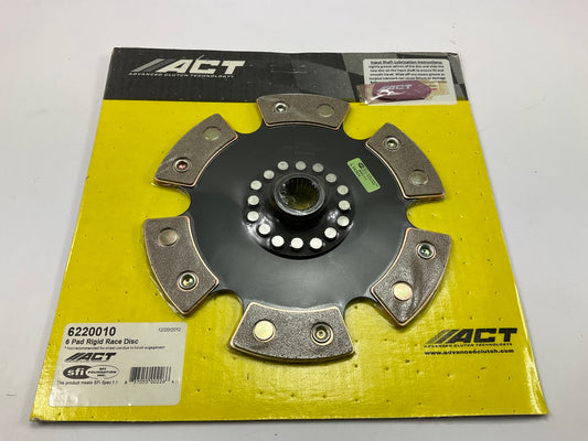 ACT 6220010 6-Pad Rigid Clutch Race Disc For 1990-2001 Honda / Acura