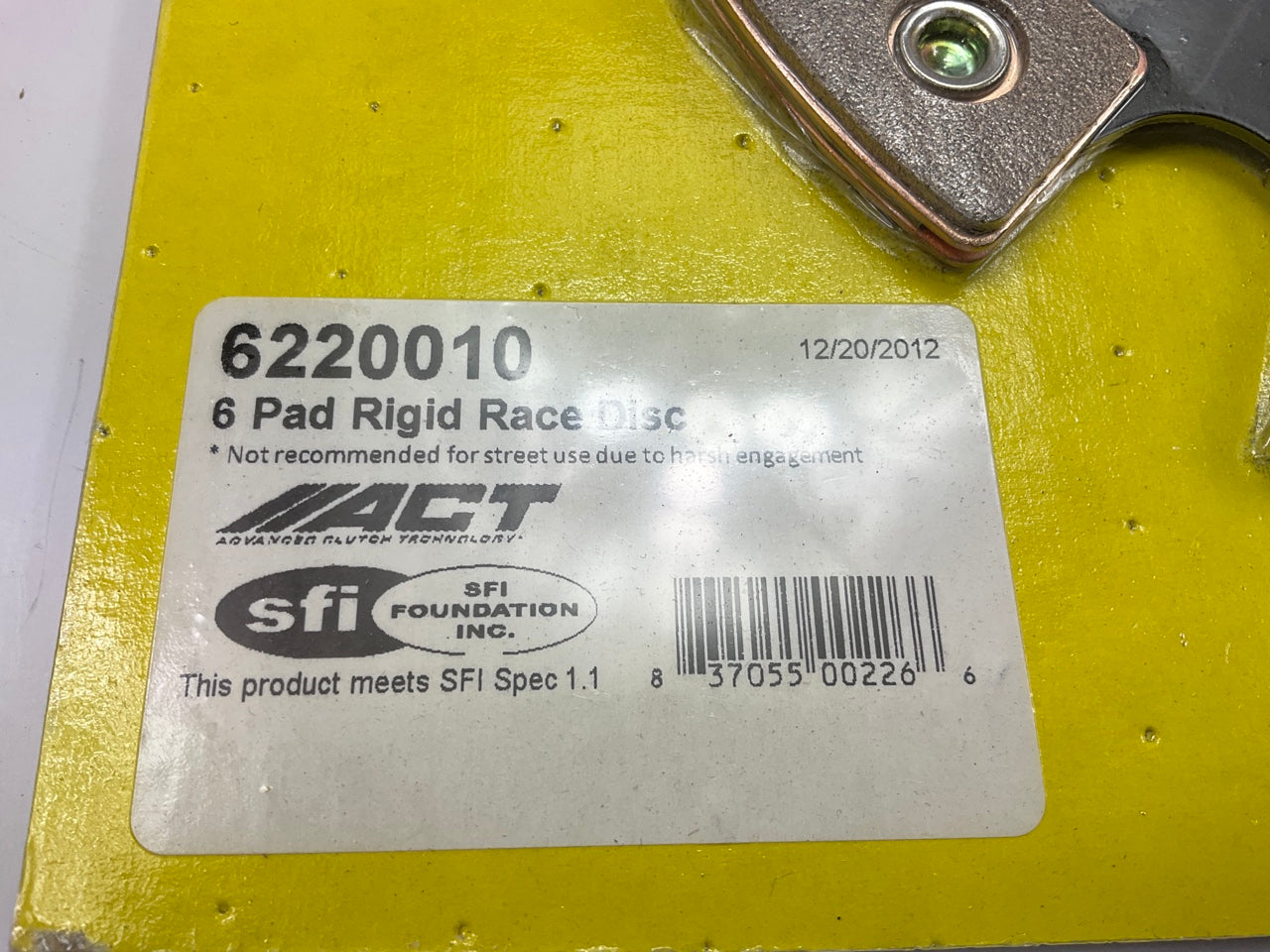 ACT 6220010 6-Pad Rigid Clutch Race Disc For 1990-2001 Honda / Acura