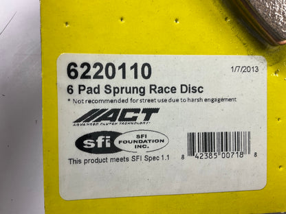 ACT 6220110 6 Pad Sprung Race Clutch Disc 1990-2001 Acura / Honda 1.6L 1.8L 2.0L