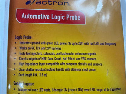 Actron CP7852 Automotive Logic Tester Probe Tool, Orange